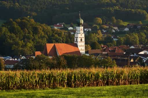 Ortsansicht Kößlarn Passau, Niederbayern, Deutschland
