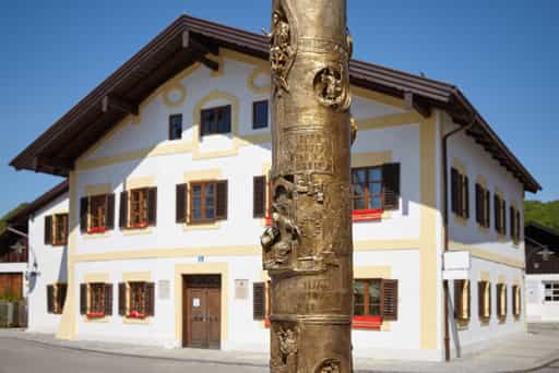 Papsthaus Papstsäule, Marktl, Oberbayern, Inn-Salzach