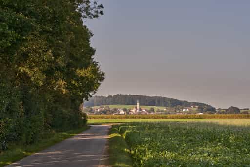 Pilgerweg Richtung Mehring, Badhöring, Altötting, Oberbayern
