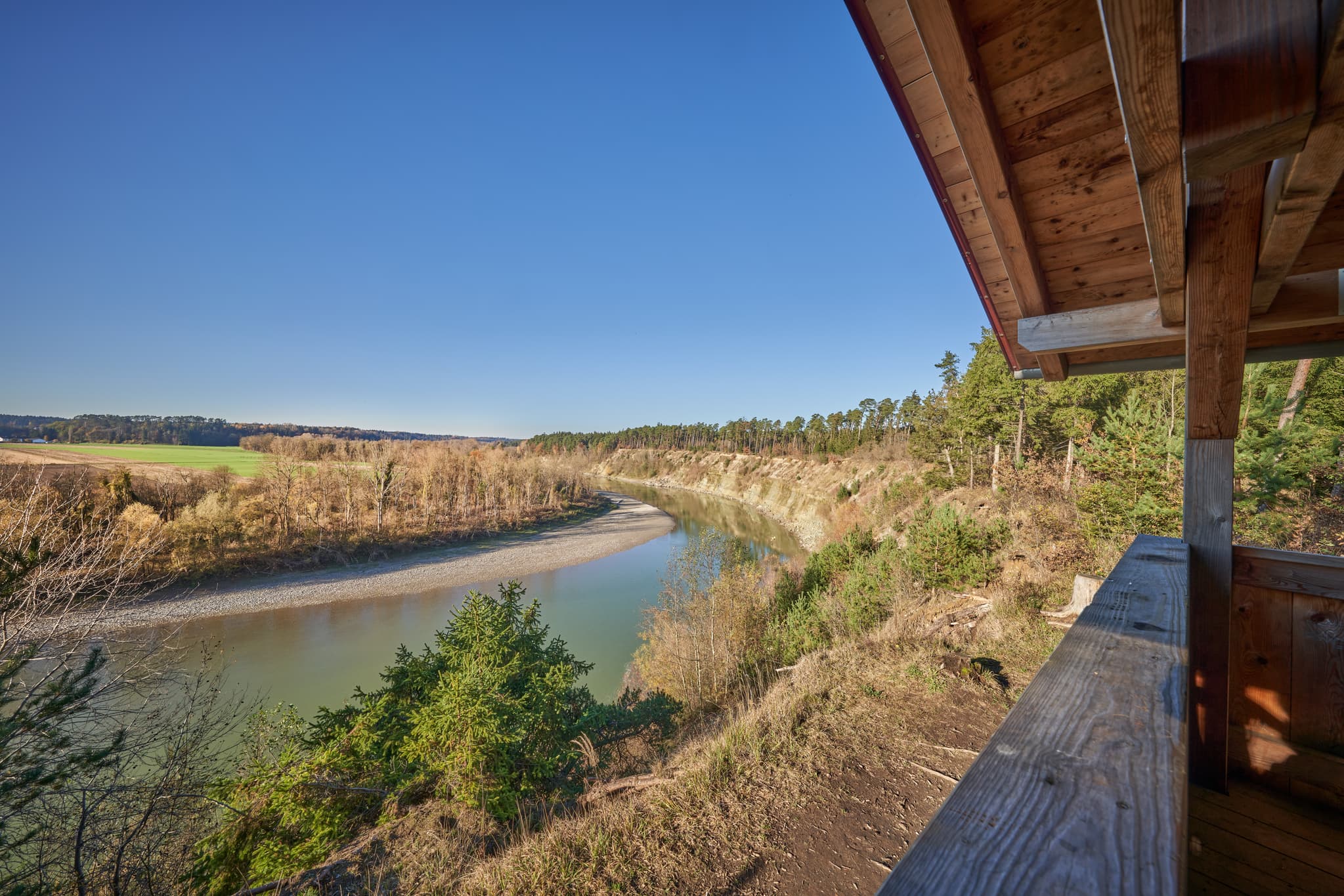 Prallhang Inn Ebing, Polling, Mühldorf am Inn, Oberbayern - Erleben Sie den Prallhang Heisting am Inn bei Ebing. Malerische Naturlandschaft in Polling, Landkreis Mühldorf am Inn, Oberbayern, Region Inn-Salzach.