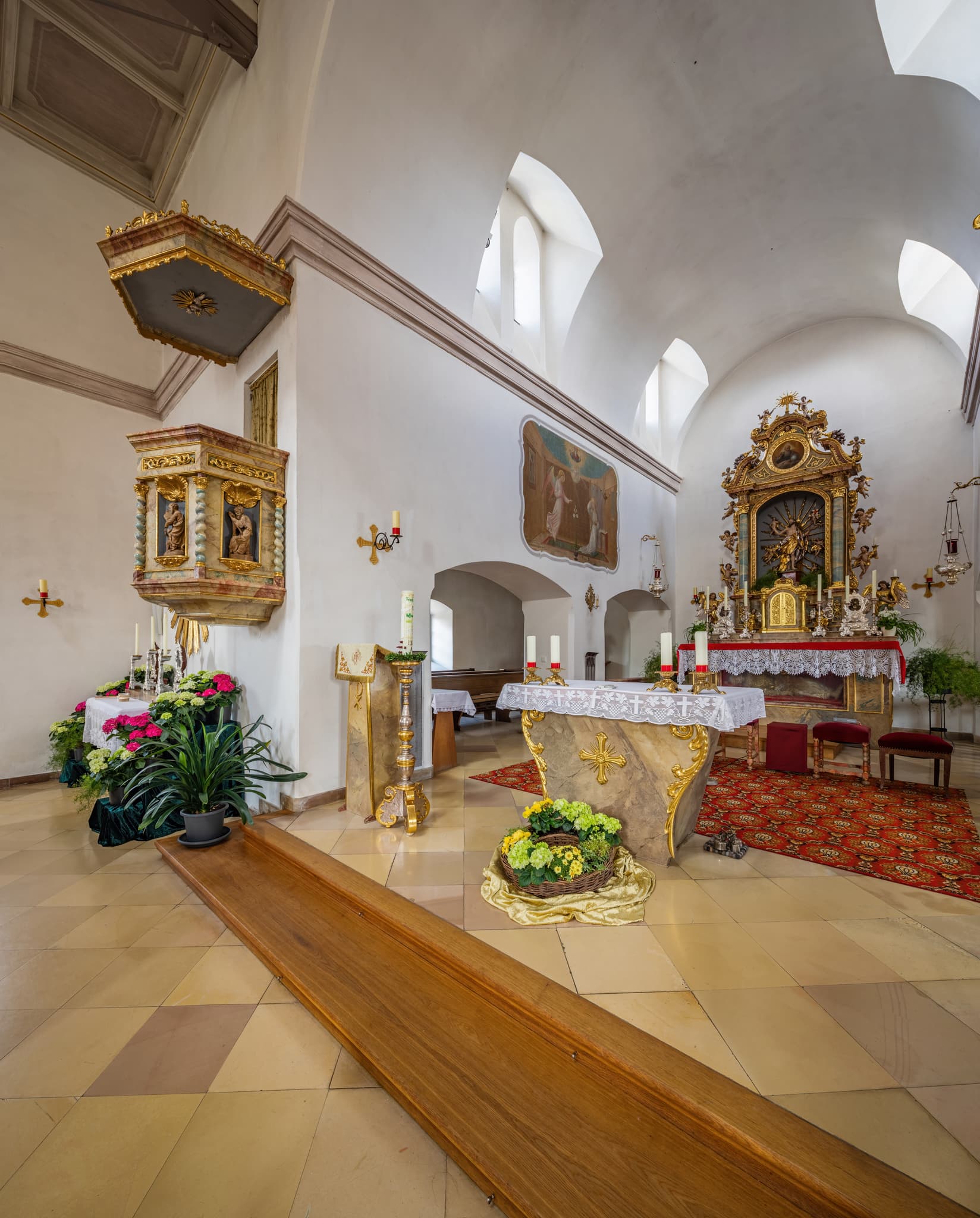 Ramsau St. Maria Loreto, Reichertsheim, Mühldorf, Oberbayern - Die charmante Kirche St. Maria Loreto in Ramsau, Gemeinde Reichertsheim, Landkreis Mühldorf am Inn, Oberbayern, Region Inn-Salzach, Deutschland.
