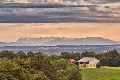 Richtung Thannberg Alpenblick, Friesing, AÖ, Oberbayern