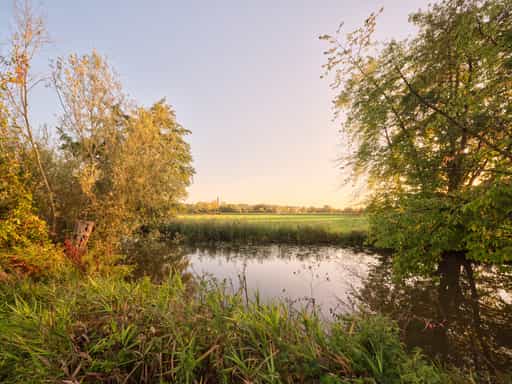 Rott Kanal zum Wehr Löfflmühle, Rottal-Inn, Niederbayern