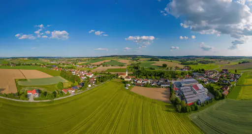 Sammarei Luftbild, Ortenburg, Passau, Niederbayern