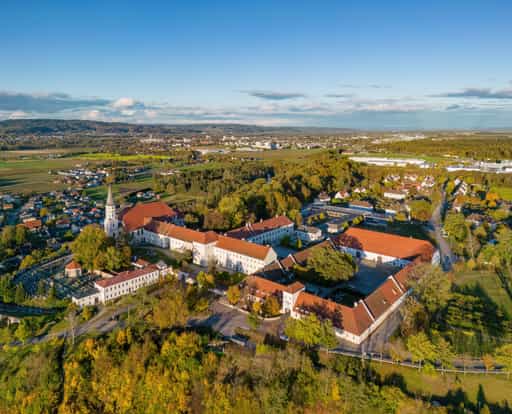 Schloss Ranshofen Luftbild, Braunau am Inn, Oberösterreich