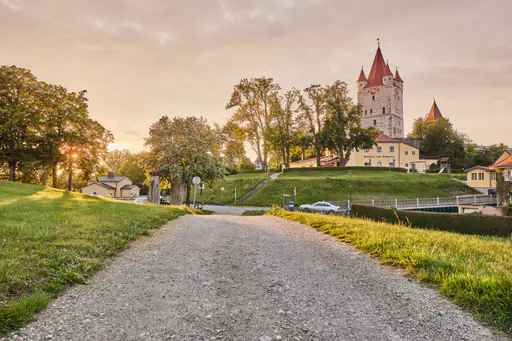 Schlossturm Burg Turm, Haag, Mühldorf am Inn, Oberbayern