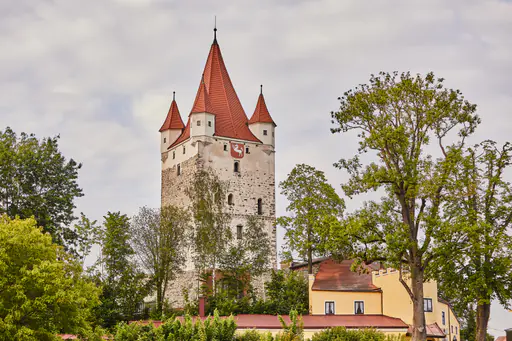 Schlossturm Burg Turm, Haag, Mühldorf am Inn, Oberbayern