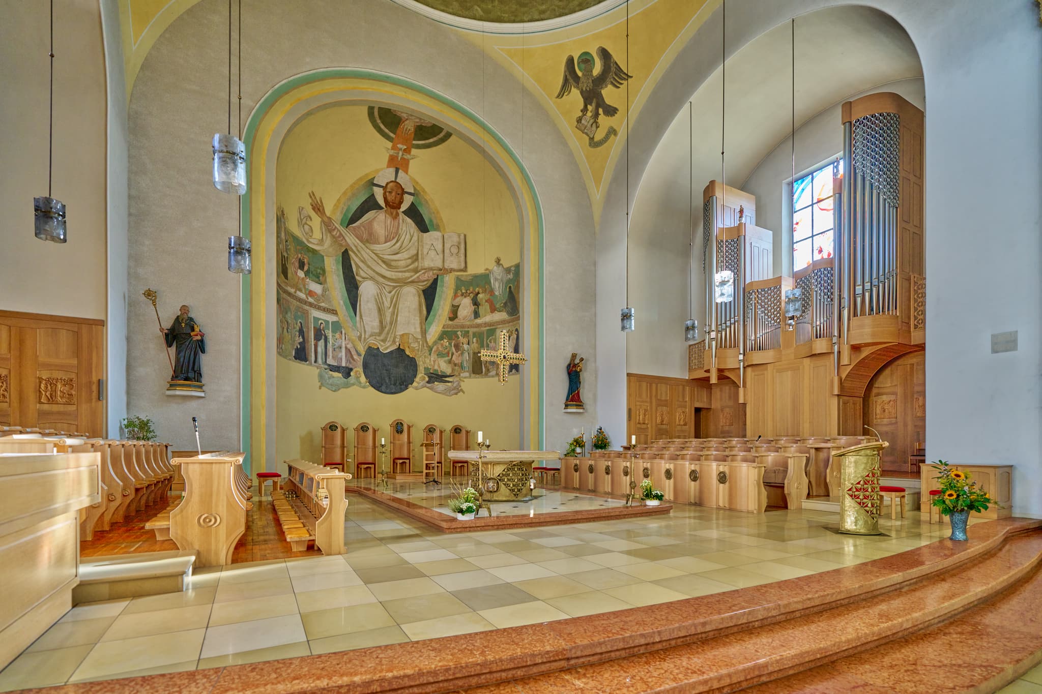 Schweiklberg Abtei Kloster, Vislhofen, Passau - Innenansicht der Schweiklberg Abtei in Vislhofen, einer Gemeinde im Landkreis Passau, Niederbayern, Donau-Wald, Bayerischer Wald, Deutschland.