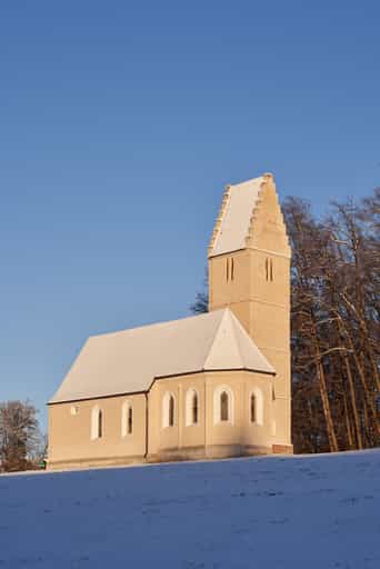Sigrün Kirche Winter, Pleiskirchen, Altötting