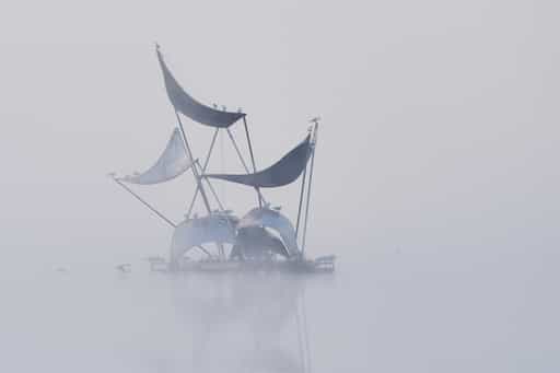 Skulptur, Rottauensee, Rottal-Inn, Niederbayern