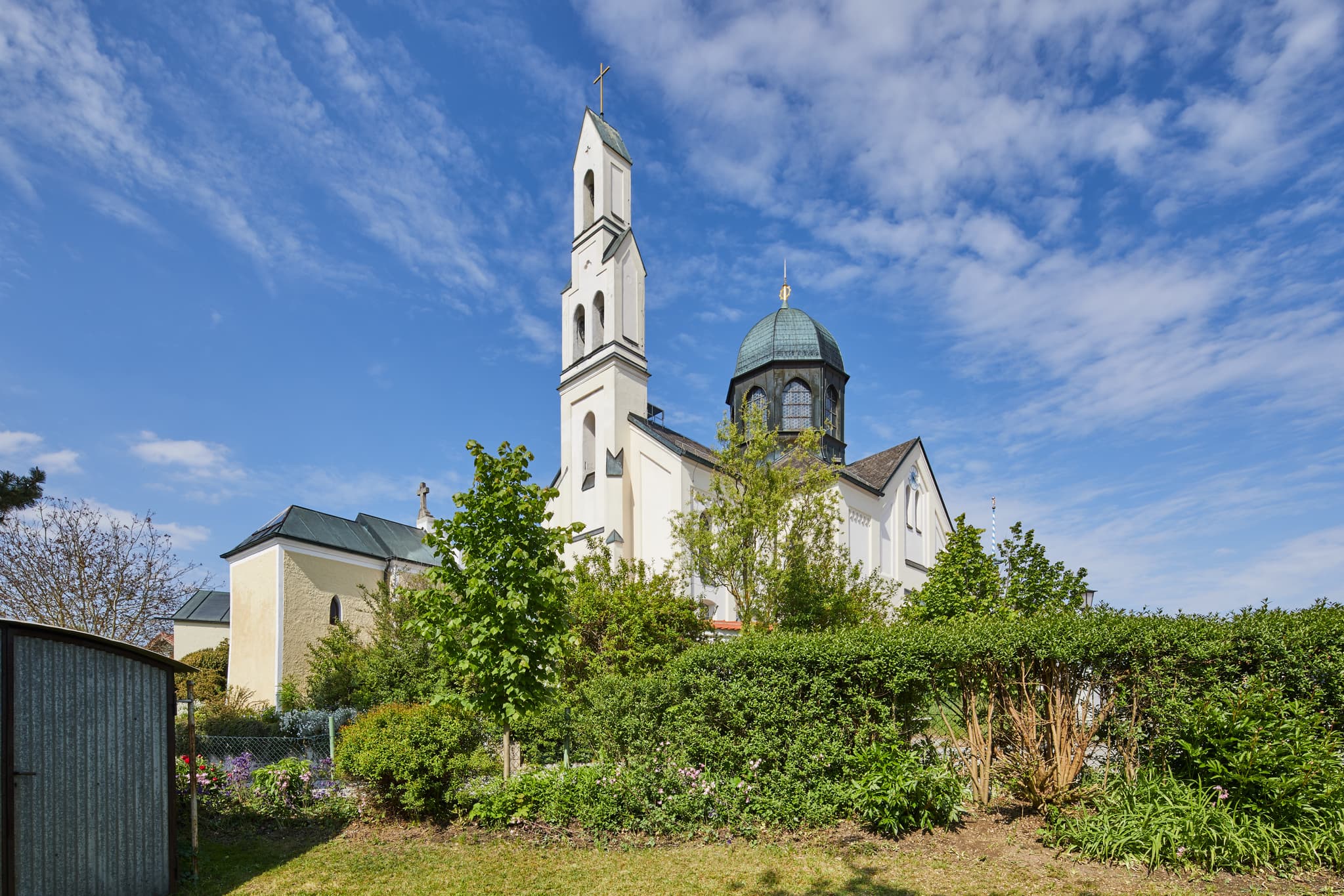St. Maria Loreto Ramsau, Reichertsheim, Mühldorf, Oberbayern - Die Wallfahrtskirche St. Maria Loreto in Ramsau bei Reichertsheim, Landkreis Mühldorf am Inn, Oberbayern, Region Inn-Salzach, Deutschland.