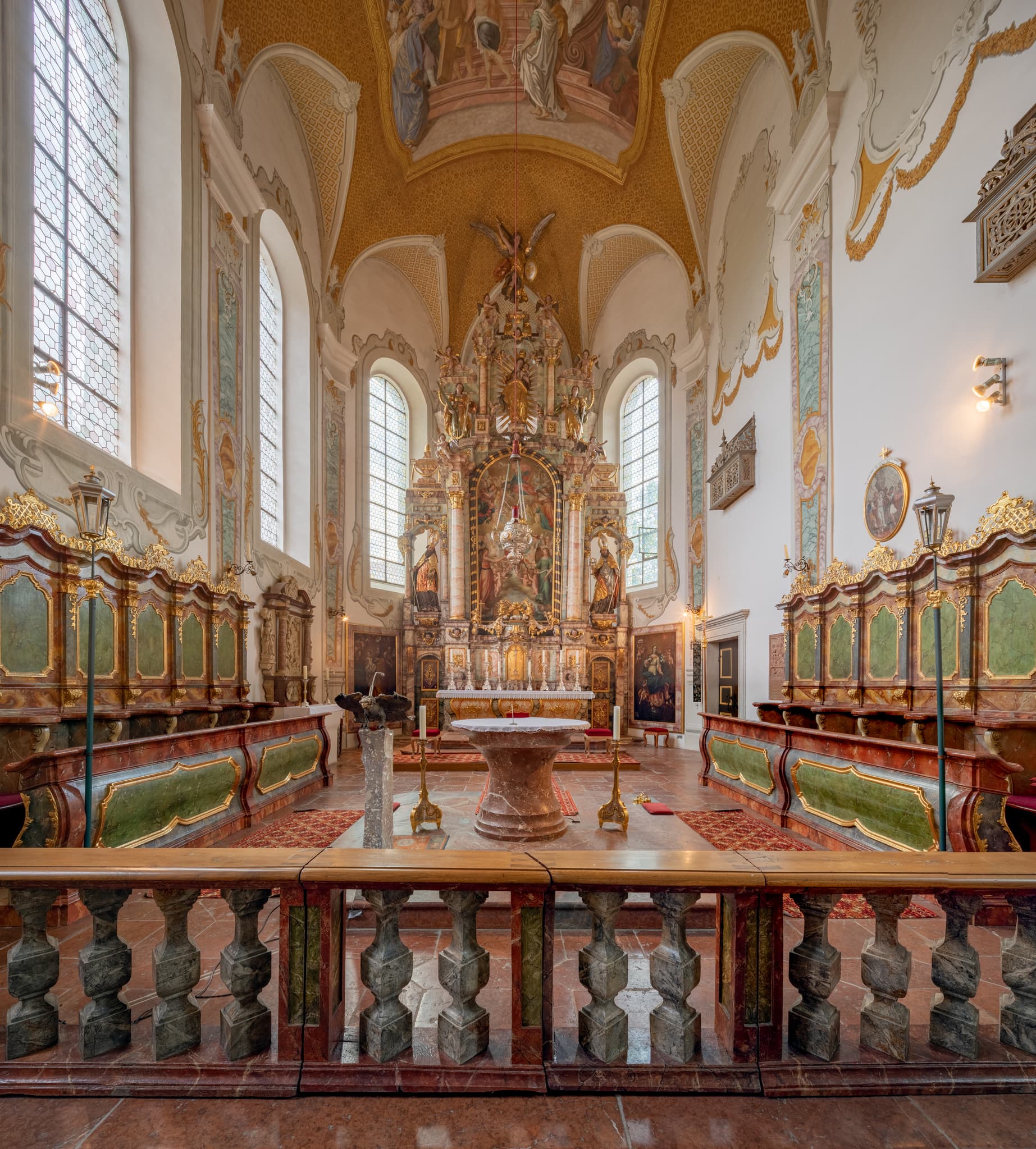 St. Salvator Klosterkirche Bad Griesbach, Passau - St. Salvator Klosterkirche Heilige Dreifaltigkeit in Bad Griesbach im Rottal, Landkreis Passau, Niederbayern, Deutschland. Ein Juwel barocker Sakralarchitektur.