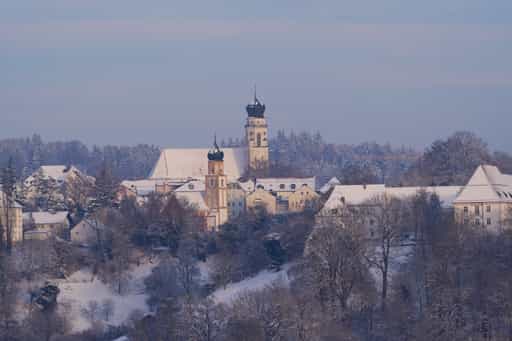 Stadt Winter aus Maierhof, Bad Griesbach, Passau, Rottal