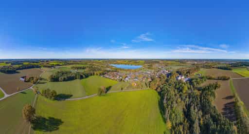 Stausee Landschaft, Postmünster, Rottal-Inn, Niederbayern