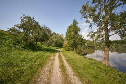 Stauweiher Landschaft, Winhöring, Altötting, Oberbayern