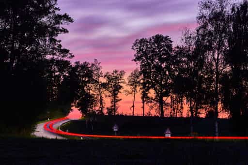 Straße zwischen Wald - Georgenberg, Pleiskirchen, Altötting