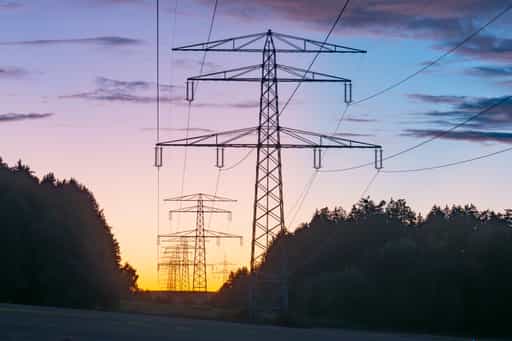 Stromtrasse Frauenhaselbach im Landkreis Mühldorf am Inn