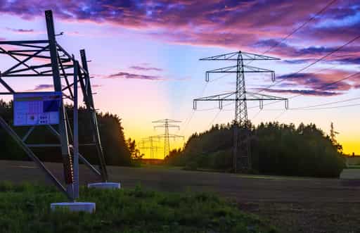 Stromtrasse Frauenhaselbach im Landkreis Mühldorf am Inn
