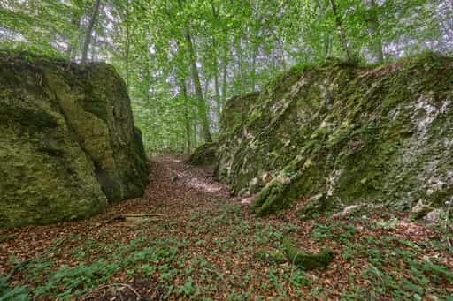 Tuffstein am Schlossberg, Wald, Altötting, Oberbayern