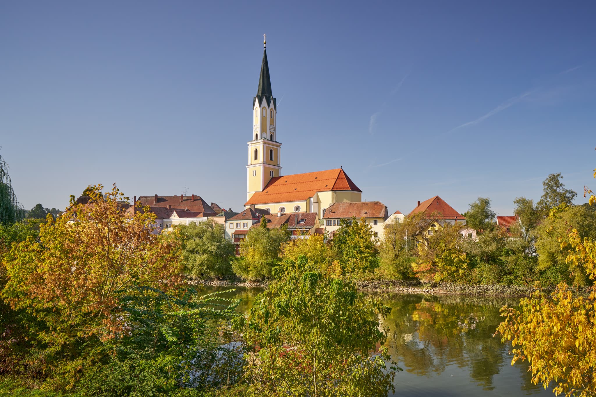 Vils Stadtansicht, Vilshofen, Passau, Niederbayern