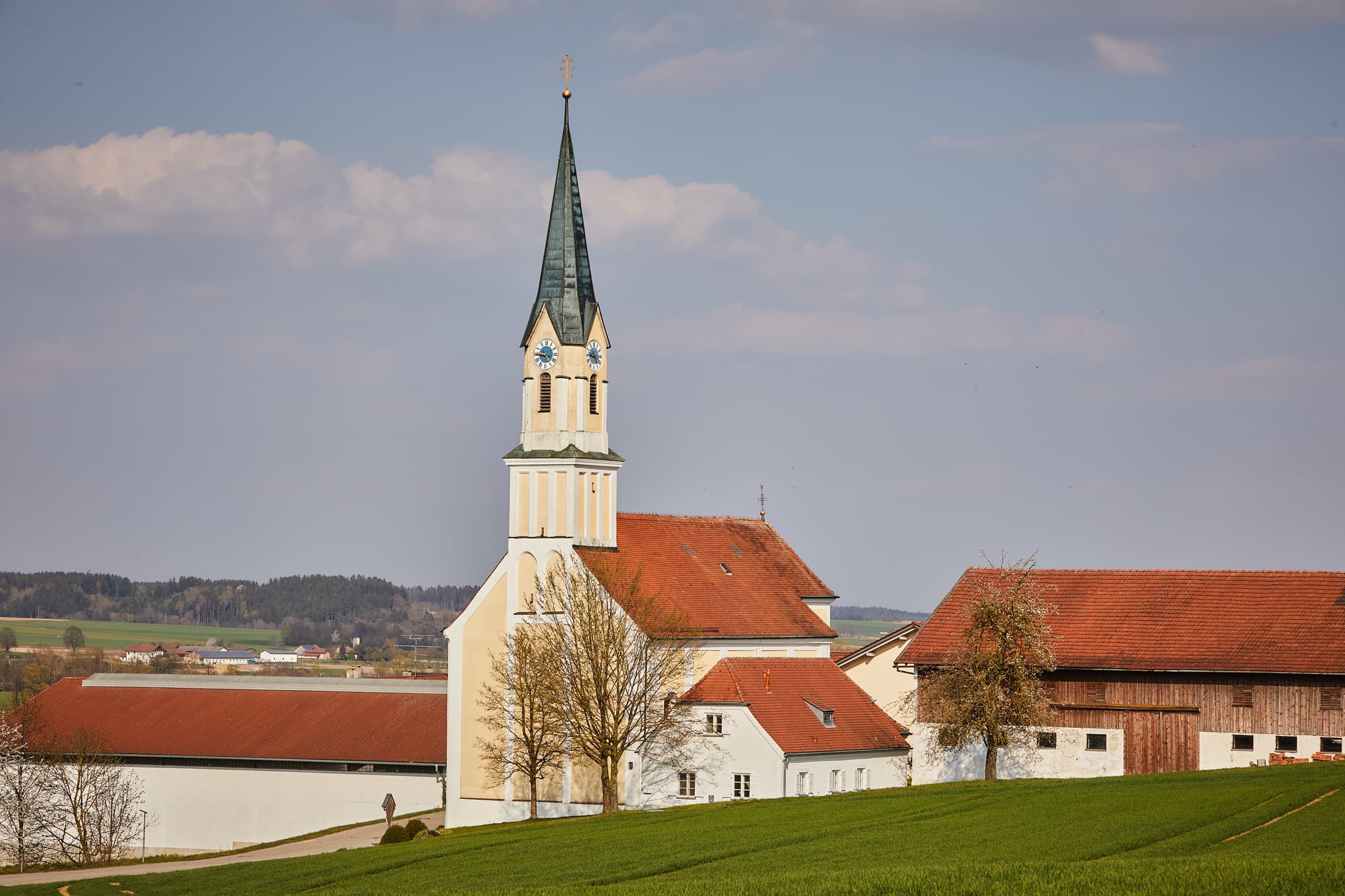 Wallfahrtskirche Maria Heimsuchung, Anzenberg, Rottal-Inn - Wallfahrtskirche Maria Heimsuchung in Anzenberg, Gemeinde Massing, Landkreis Rottal-Inn, Niederbayern, Region Holzland, Deutschland.