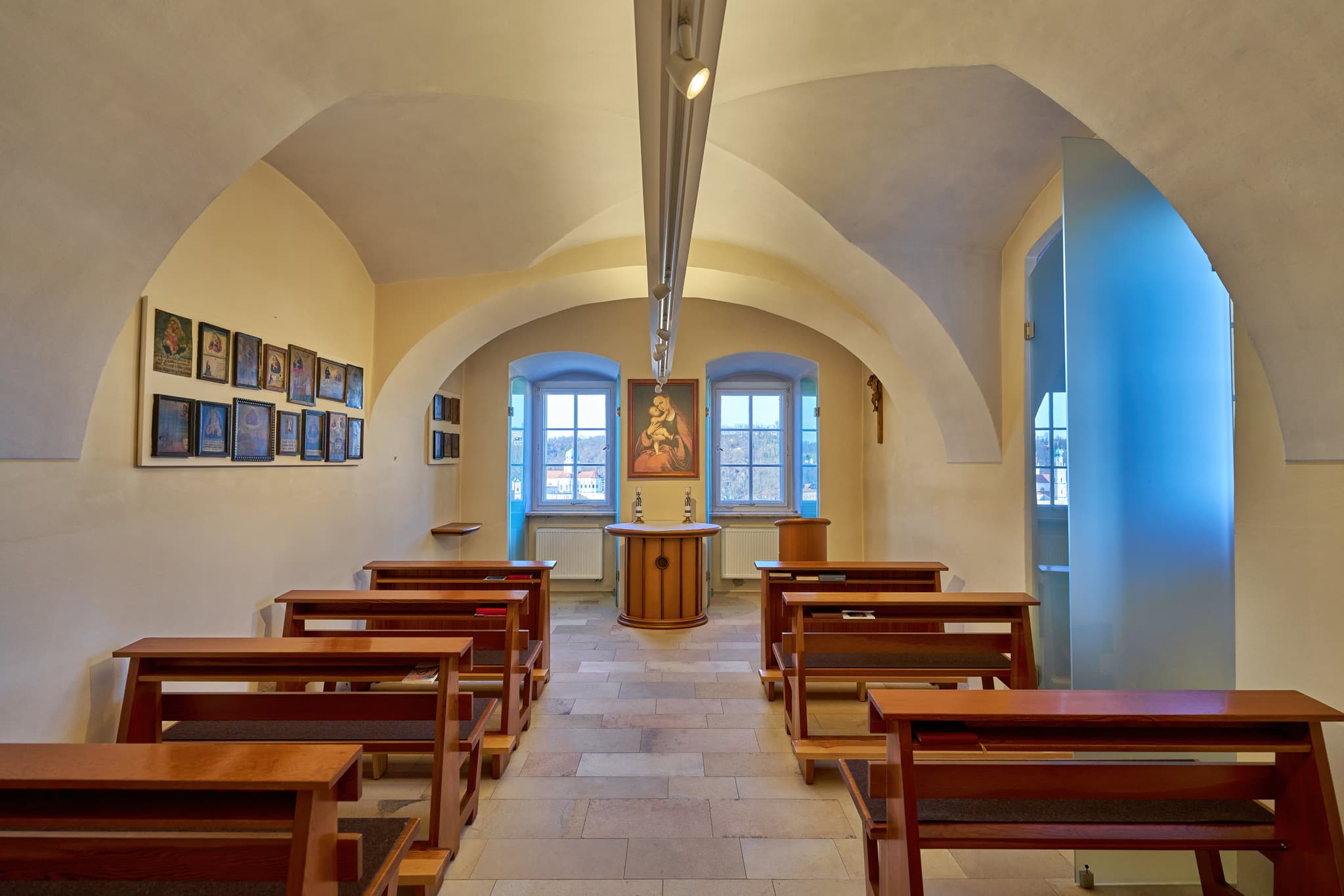 Wallfahrtskirche Mariahilf, Innstadt, Passau: Stiegenkapelle - Besuchen Sie die Stiegenkapelle der Wallfahrtskirche Mariahilf in Innstadt, Landkreis Passau, Niederbayern.