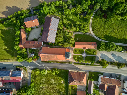 Wallfahrtskirche Sammarei Luftbild, Ortenburg, Passau