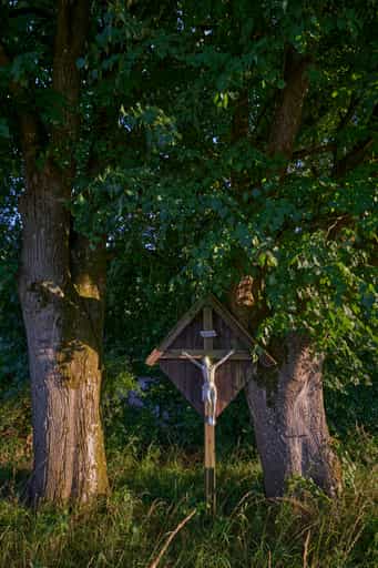 Wegkreuz am Wertstoffhof, Erlbach, Altötting, Oberbayern