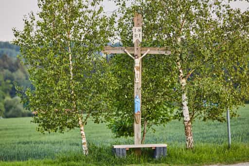 Wegkreuz zwischen Golfplatz und Georgenberg, Pleiskirchen