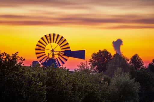 Windmühle bei Pleiskirchen, Landkreis Altötting, Oberbayern