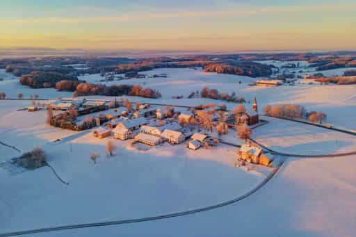 Winter, Wald bei Winhöring, Altötting, Oberbayern