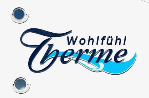 Wohlfühl-Therme Logo an der Theme, Bad Griesbach, Passau