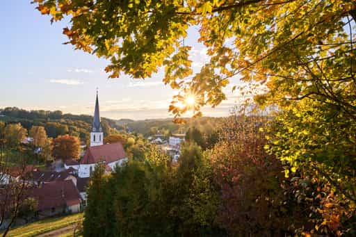 Zoglerberg im Herbst, Reischach, Altötting, Oberbayern
